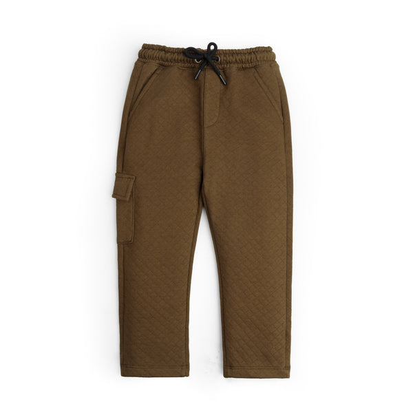 Quilted Fleece Cargo Jogger