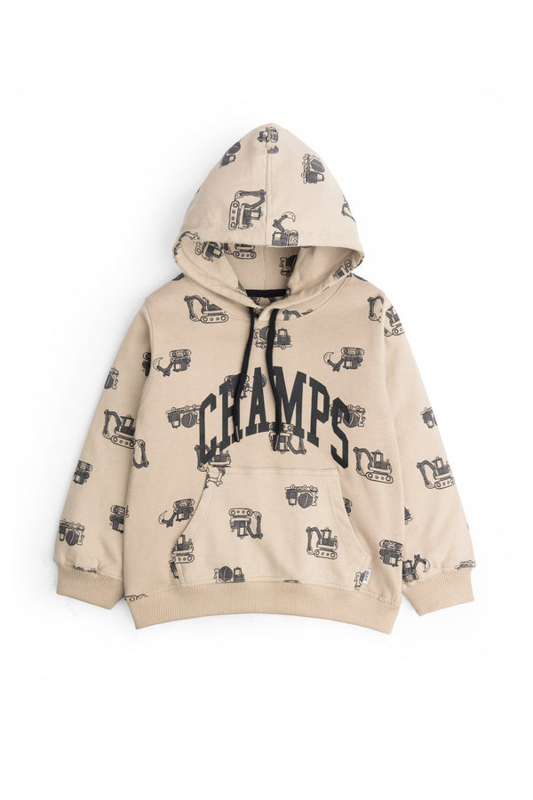 Construction Print Hoodie