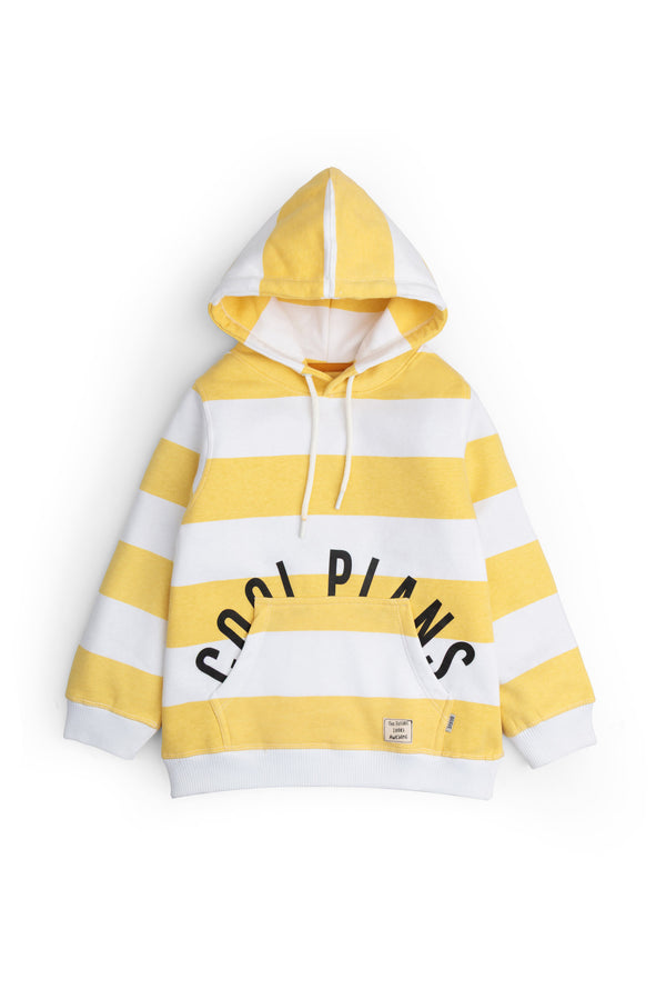 Yellow & White Hoodie