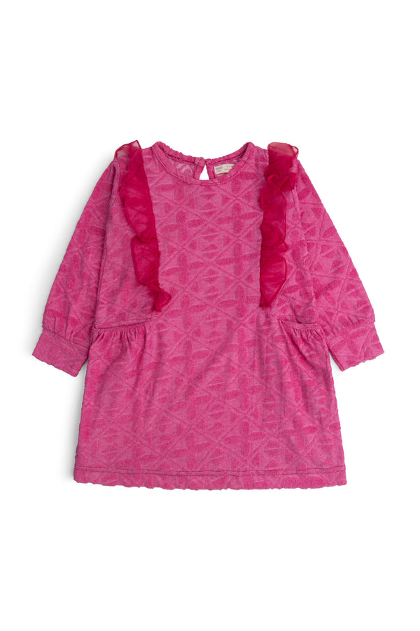 Textured Ruffle Dress