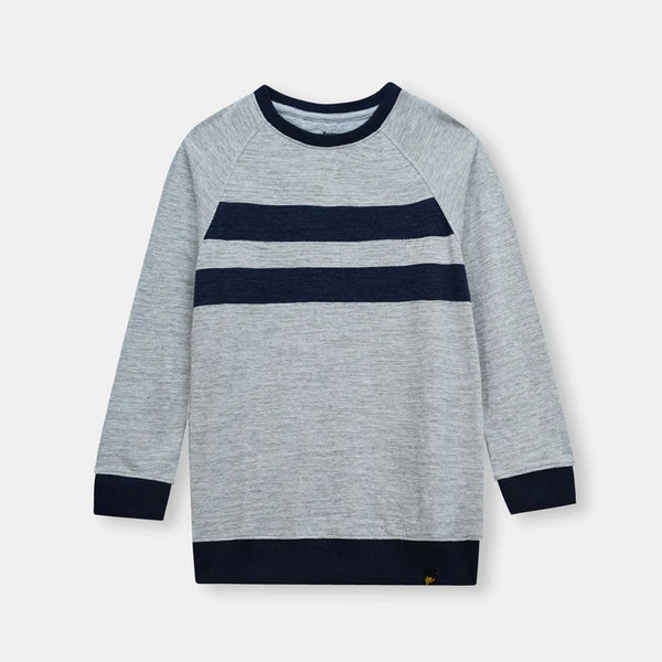Grey Panel  Sweatshirt