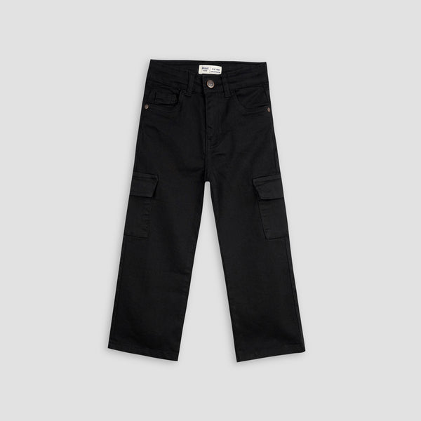 Black Cargo Denim