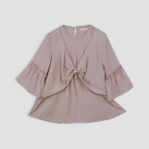 Mauve Bell Sleeve Top