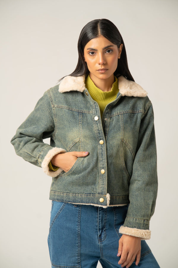 The Sherpa-Lined Denim Jacket