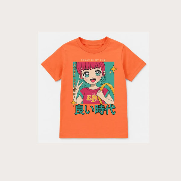 Orange Graphic Tee