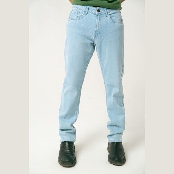 Light Wash Straight Fit Denim