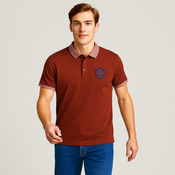 Contrast Collar Polo