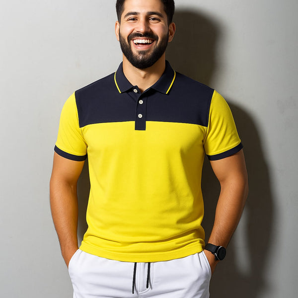 Yellow & Black Polo