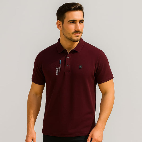 BRV Maroon Polo