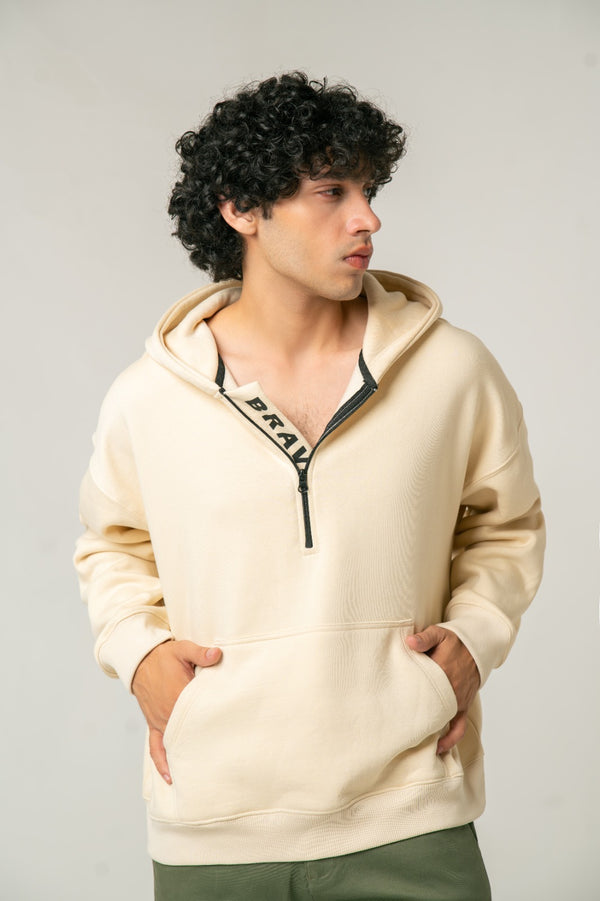 BRAVE Beige Hoodie