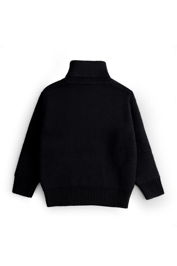 Classic Black Turtleneck Sweater
