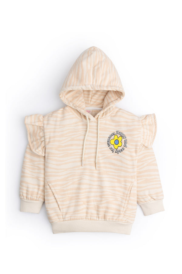 Skin Playful Ruffle Sleeve Hoodie