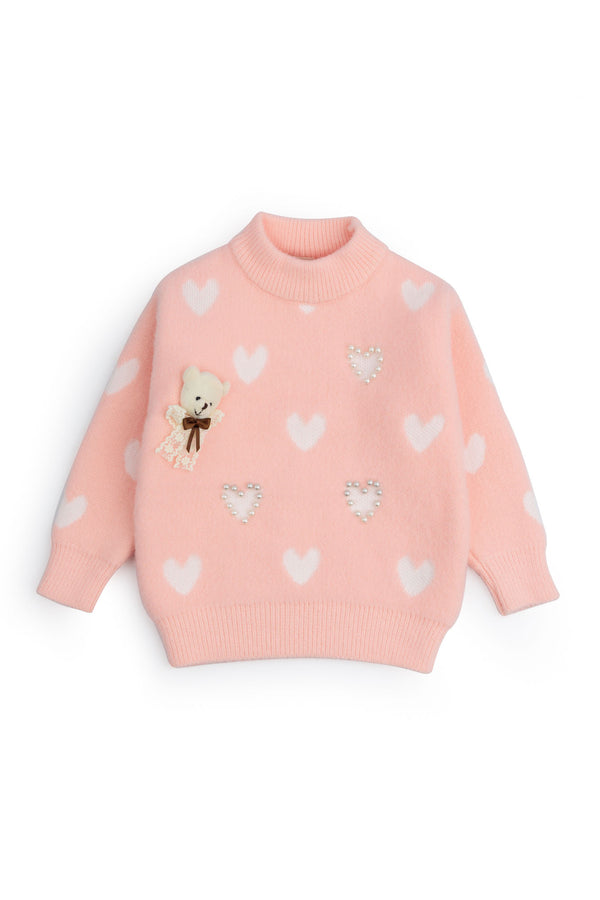 Charming Hearts Knit Sweater