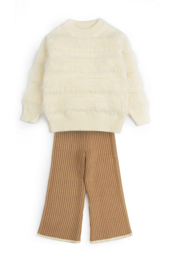 White Faux Fur Co-ORD Set