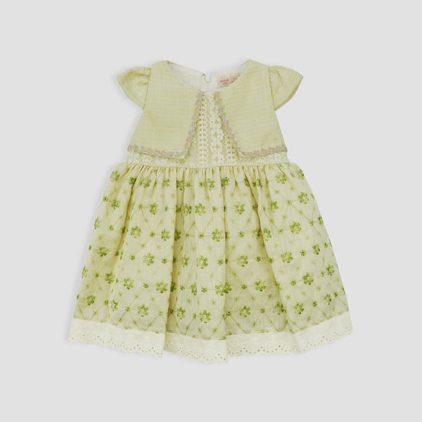 Off White Floral Frock