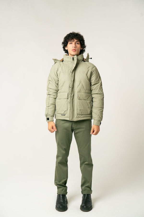 The Sage Green Puffer Jacket