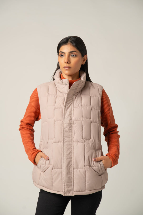 Quilted Sleeveless Puffer Jacket