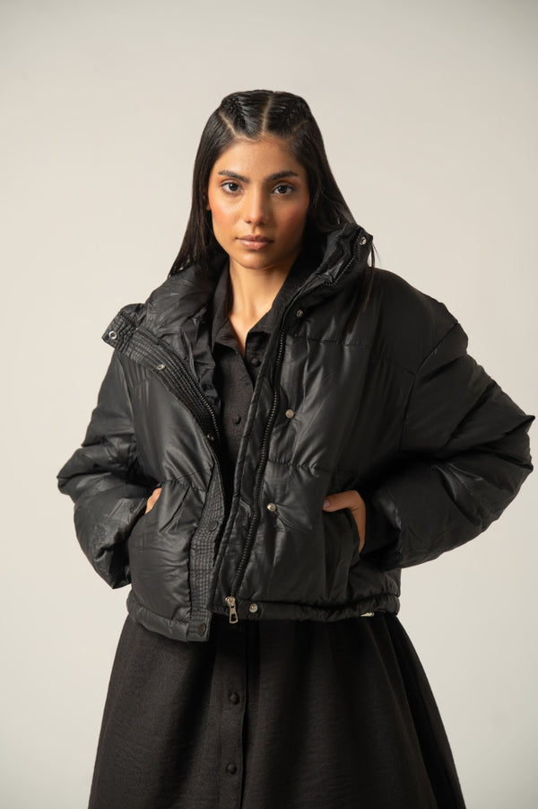 Urban Black -Bordeaux Puffer Jacket