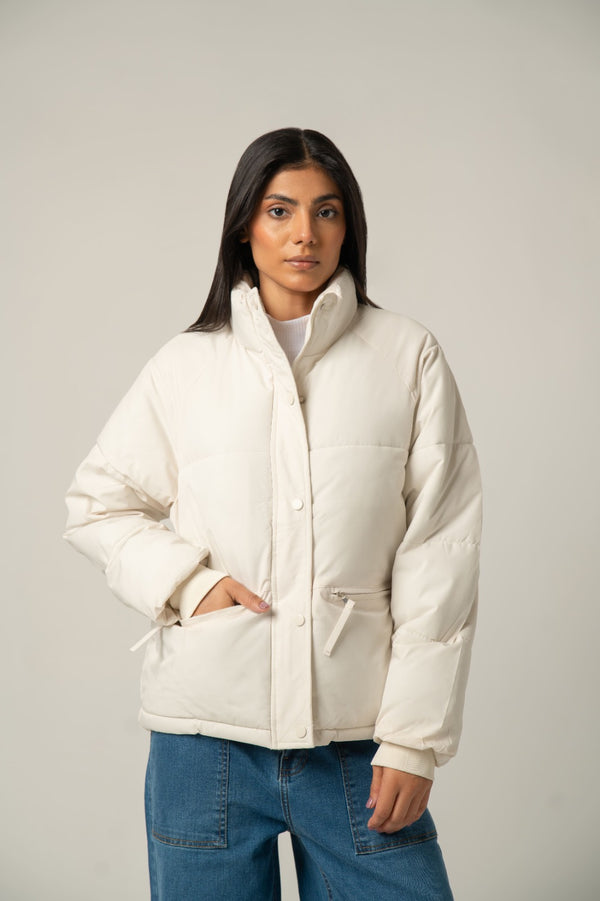 White Puffer Jacket